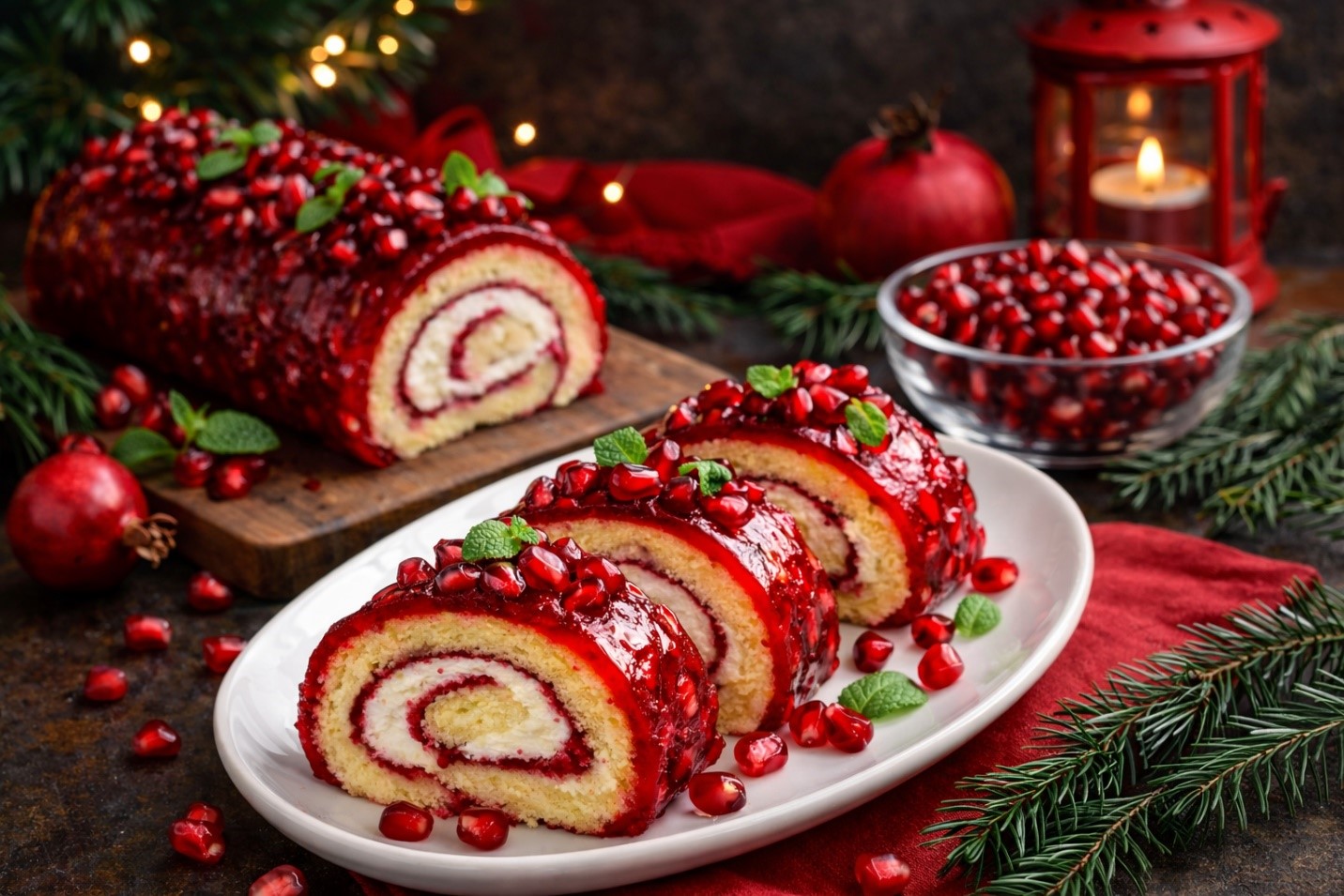 درست کردن رولت انار