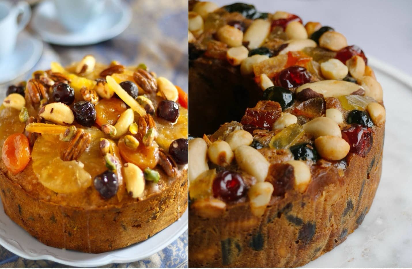 تزیین کیک با آجیل