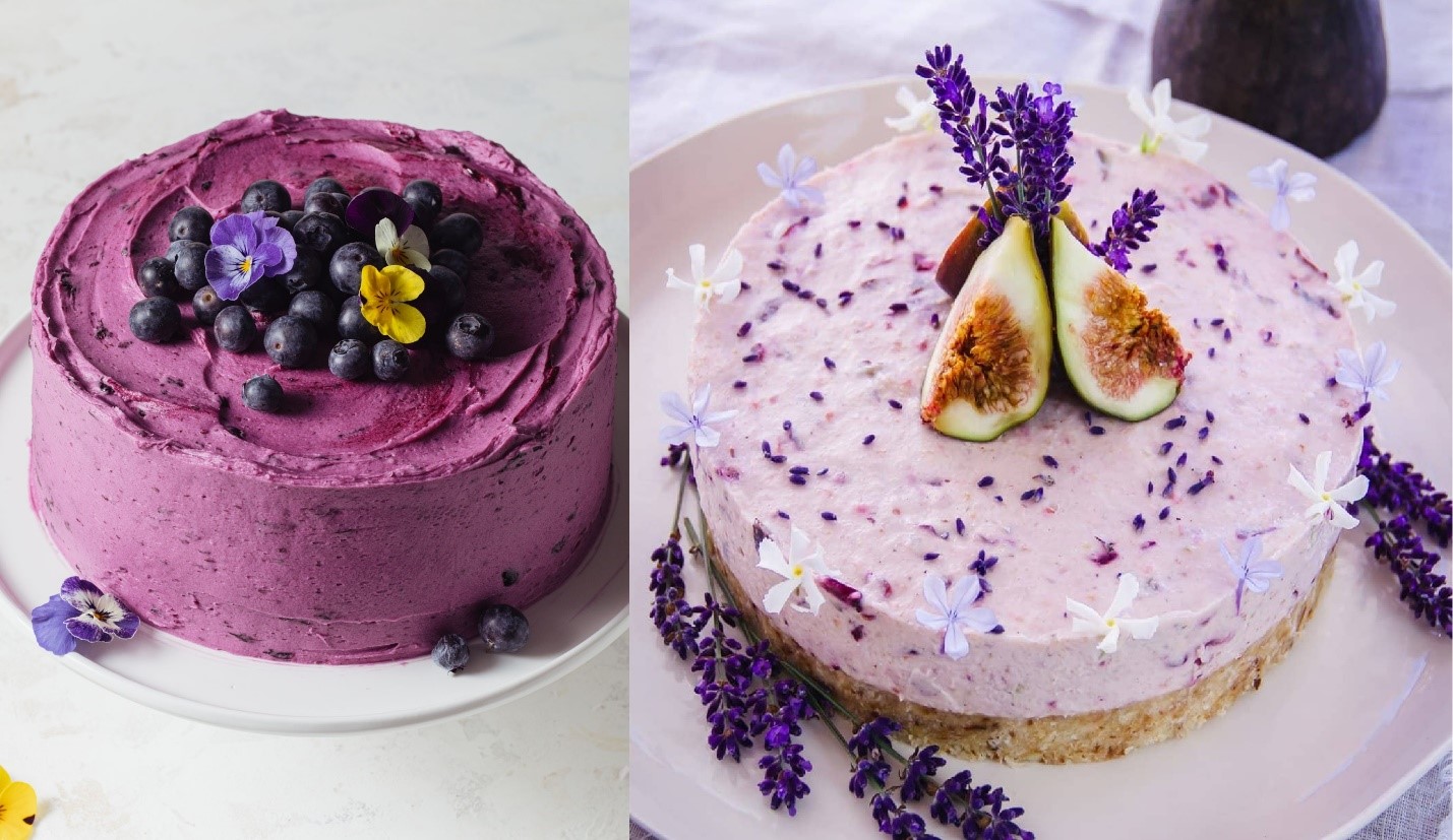 ترکیبی گل خوراکی با میوه تازه