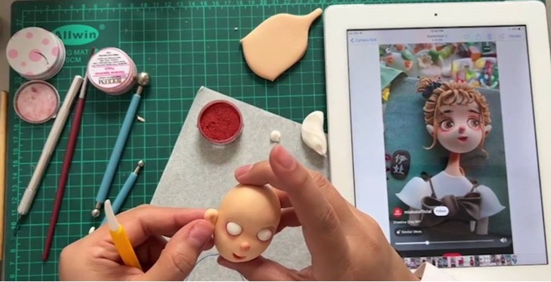 درست کردن سر تاپر طرح دختر