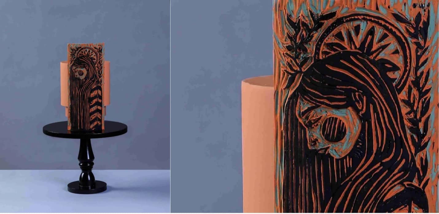 طرح آماده شده ی تکنیک چاپ لینو