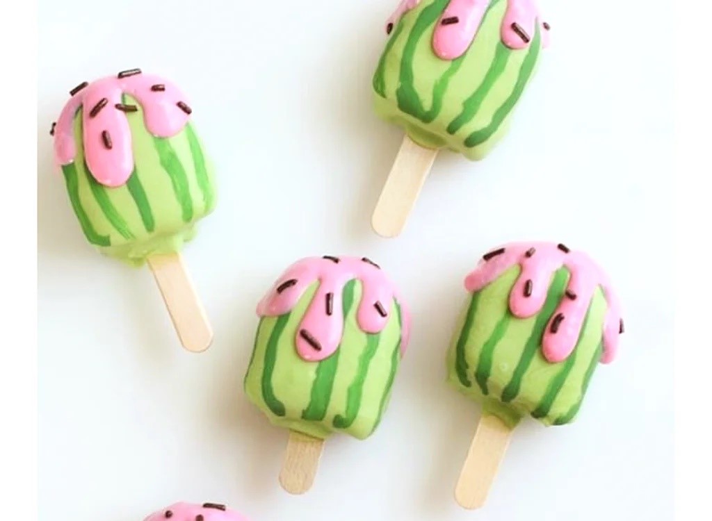 شکلات هندوانه ای برای شب یلدا