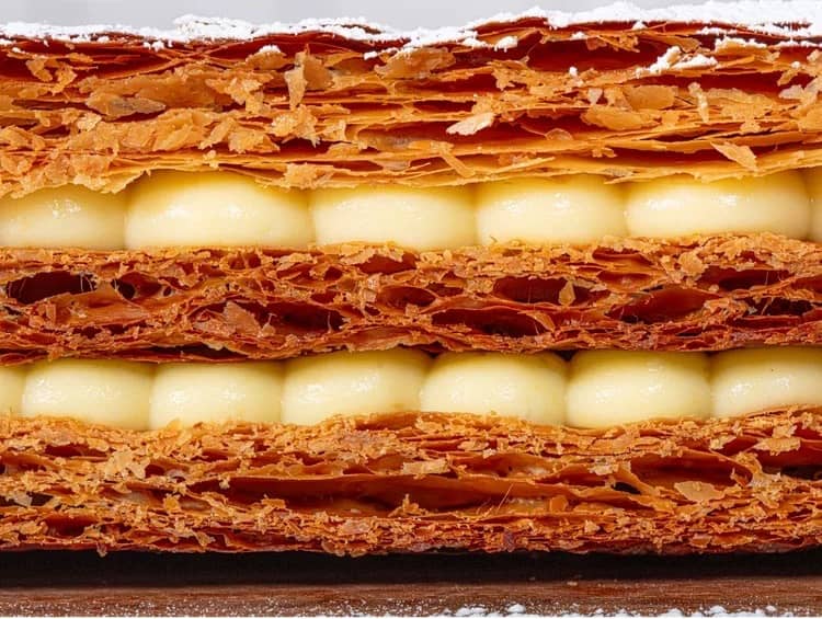 طرز تهیه دسر میلفیل دسر لایه‌ای