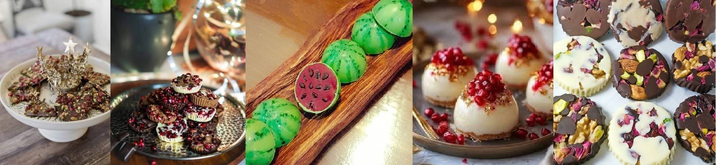 انواع تزیین شکلات