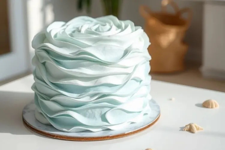 تزیین کیک آبستره روی کیک