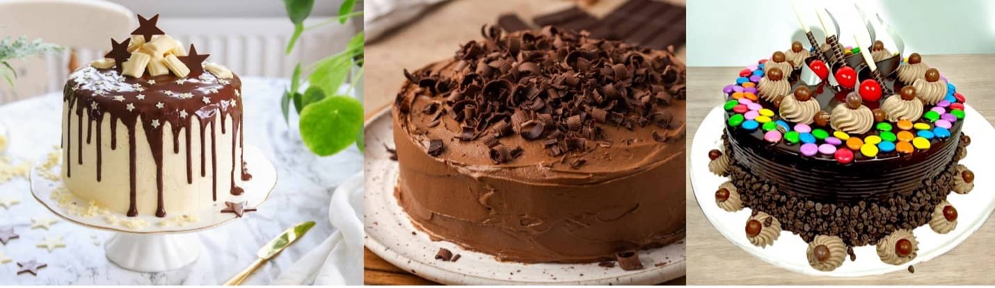 تزیین کیک شکلاتی با تیکه های شکلات