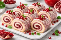 طرز تهیه رولت انار خانگی