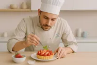تزیین دسر با مواد ساده